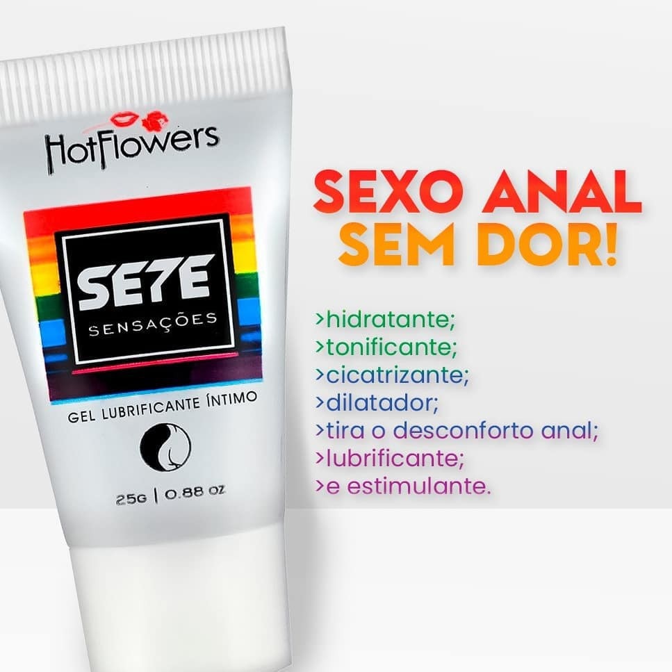 Gel Anestésico Lubrificante Anal Sete Sensações - Sex Shop Sigilo